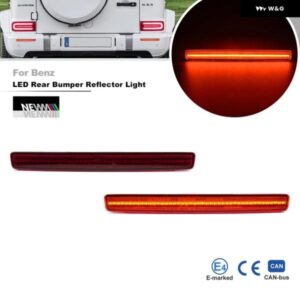 ベンツ W463A G クラス G500 G550 G63 AMG 2019年以降 OEスペック レッドレンズ フルLEDストリップ バンパー リフレクター ライト