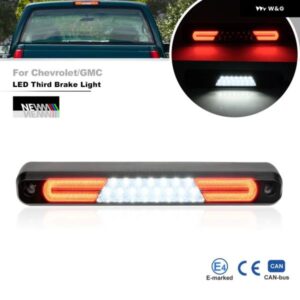 スモーク シボレー /GMCシエラC/KシリーズC1500 C2500 C3500 K1500 K2500 K3500 1994-2000 LEDサード ブレーキライト ホワイトカーゴランプ