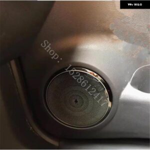 日産 X-TRAIL XTRAIL T32 2017-2021 カーアクセサリー ステンレス ドア高音 スピーカー カバー オーディオ フレーム トリム トリム