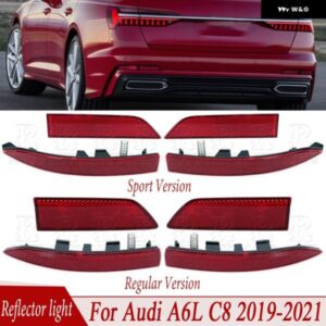 リア バンパー ブレーキ リフレクター ライト信号 ハザード灯 アウディ A6L C8 2019 - 21スポーツ バージョン 通常 バージョン ストップランプ