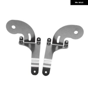 ステンレス 車フロント グリル スポットライト固定 ブラケット BMW MINI R50 R52 R53 2001-2007用