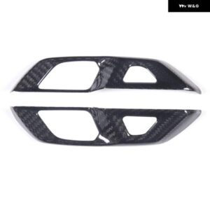 シボレー コルベット C8 2020-2023 車内ドアロックスイッチ ボタン カバー トリム アクセサリー ABS カーボン