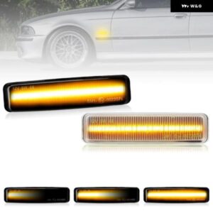 BMW 5シリーズ E39 520I 520D 523I 525D 525I 525TDS 528I 530D 530I 540I 540IP M5 LEDサイドマーカーランプ アンバー フェンダーウィンカー