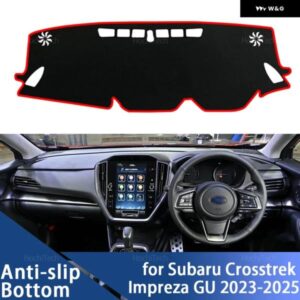 スバル クロストレック インプレッサ GU 2023-2025 カー ダッシュボード カバー 光を避ける パッド 計器プラットフォームカバー マット