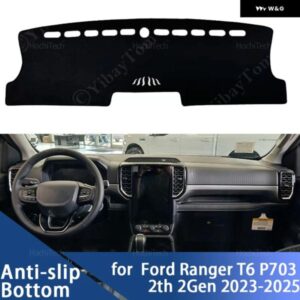 フォード レンジャー T6 P703 2代目 2023 2024 2025 ダッシュボード カバー ボード 滑り止めマット パッド カーアクセサリー サンシェード カーペット