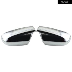 2個 ドアサイドウィングミラー クロームカバー リアビューキャップ プジョー 307 CC SW 407 2004-2012 カー スタイリング