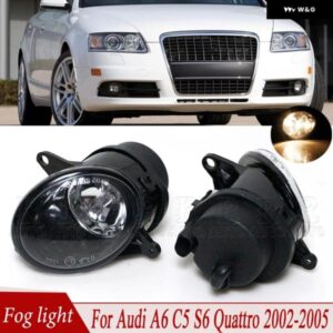 アウディ A6 C5 S6 クワトロ 2002-2005 フロント バンパー フォグランプ フォグランプ アセンブリ 電球 付き ハロゲン 4B0941699C 4B0941700C