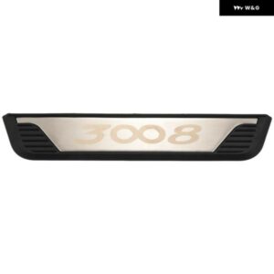 3008 3008GT 車ドアシル スカッフプレート トリム ステンレス プロテクター プレート インテリア アクセサリー