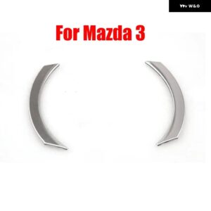 マツダ 3 BP 2019 - 24 2025 車計器 ダッシュボード ディスプレイ トリム カバー アクセサリー ステンレス - Silver