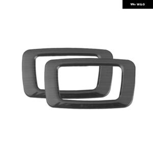 ボルボ XC60 2018 - 24 2025 ステンレス リア読書灯 ルーフランプ トリム カバー アクセサリー - black