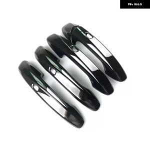 メルセデスベンツ A クラス /B クラス /GLE クラス /GLS クラス /CLA クラス /GLA カーボン LHD 車 ドアハンドル カバー アクセサリー - black 4 sensor