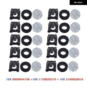 メルセデス W115 W124 オートトランス シフト リンケージクリップロッドブッシング 1159920110 2109920010 1159920310 0009944160 - 10 Sets 30PCS