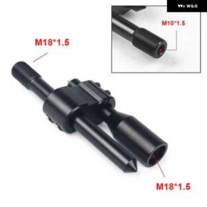 マシン 質感 車用アルミH型 シフト ノブ 延長 エクステンダーギア シフター 3 アダプター 付き - M18x1.5 BK