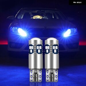 メルセデスベンツ A C E クラス W210 W211 W212 W213 W203 W204 W205 W177 GLA 2個 W5W T10 LED 電球 車用 パーキング ライトアクセサリー - blue