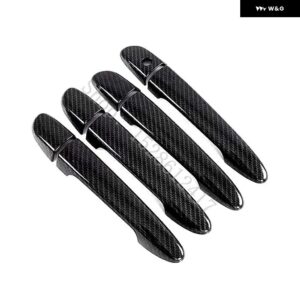 マツダ 2 マツダ 3 6 CX-5 M2 M3 M6 CX3 2012 2013~2022 クローム サイド ドアハンドル カバー キャッチ トリム オーバーレイモールディング ガーニッシュ - Carbon Fiber A