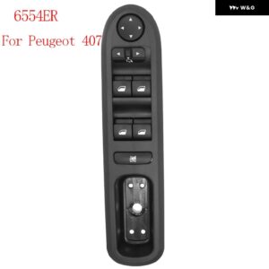 マスター電動パワーウィンドウ コントロール スイッチ プジョー 307 207 シトロエン C3 ピカソ 2000+ 6554KT 6554QC 6554HA 6554ER 6554CF - 6554ER