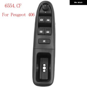 マスター電動パワーウィンドウ コントロール スイッチ プジョー 307 207 シトロエン C3 ピカソ 2000+ 6554KT 6554QC 6554HA 6554ER 6554CF - 6554CF