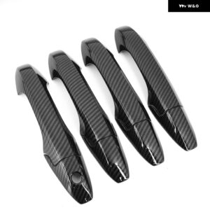 ホンダ CRV CR-V 2007 - 11 カーボン クローム カー ドアハンドル カバー 装飾 トリム ステッカー スタイリング アクセサリー - carbon door handle