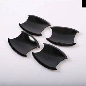 ホンダ CRV CR-V 2007-2011 光沢ブラック カーボン クローム カー ドアハンドル カバー 装飾 トリム ステッカー スタイリング アクセサリー - black bowl