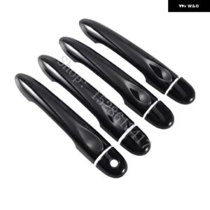 メルセデス スマート フォーフォー 2014 - 16~2019 ドアハンドル ボウル ドアハンドル カバー カバー トリム カーアクセサリー - Glossy Black