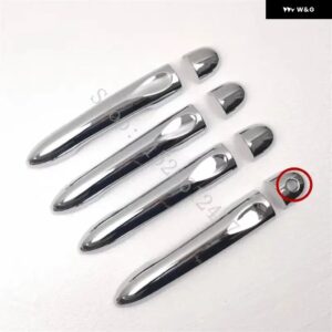 メルセデス スマート フォーフォー 2014 - 16~2019 ドアハンドル ボウル ドアハンドル カバー カバー トリム カーアクセサリー - silvery