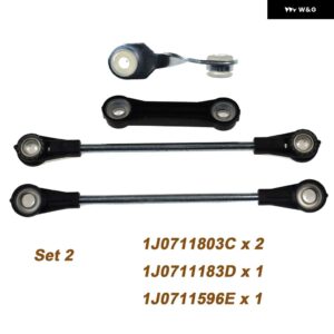 マニュアル ギア ボックス ギア シフト セレクターロッドシャフトキット アウディ A3 ボラ レオン オクタビア 1J0 711 183 D 1J0 711 596 E 1J0 711 803 C - Set 2