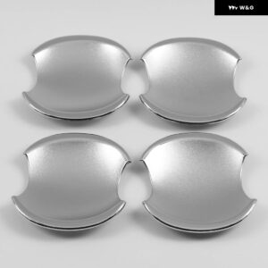 ホンダ シビック 2006 - 11 カーボン クローム カー ドアハンドル カバー 装飾 トリム スタイリング アクセサリー - silver bowl