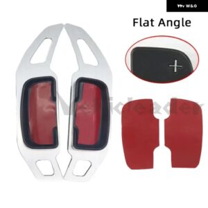 メルセデスベンツ A B C E ML GL CLA GLA GLK SL SLK クラス W176 W246 C117 W212 W204 AMG ステアリングホイール シフター パドルエクステンション - Flat Angle Silver