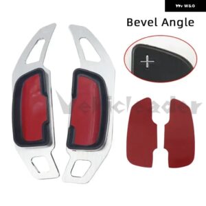 メルセデスベンツ A B C E ML GL CLA GLA GLK SL SLK クラス W176 W246 C117 W212 W204 AMG ステアリングホイール シフター パドルエクステンション - Bevel Angle Silver