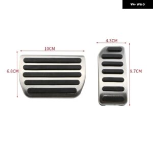 ボルボ S60 S60L V60 XC60 XC70 V70 S80 S80L ステンレス フットレスト ペダル ガスブレーキ ペダル 滑り止め パッド カバー AT MT - AT