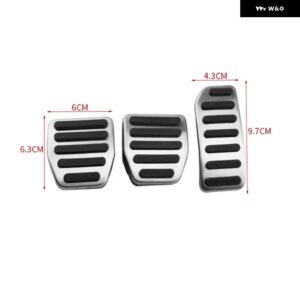 ボルボ S60 S60L V60 XC60 XC70 V70 S80 S80L ステンレス フットレスト ペダル ガスブレーキ ペダル 滑り止め パッド カバー AT MT - MT