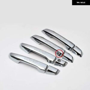 ホンダ CR-V CRV 2017 - 21 クローム カー ドアハンドル カバー トリム オーバーレイ スタイリング 自動車アクセサリー - smart entry buttons