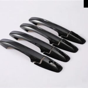 ホンダ パイロット 2009 - 14 光沢ブラッククローム車 ドアハンドル カバー 装飾 トリム スタイリング アクセサリー - Black handle