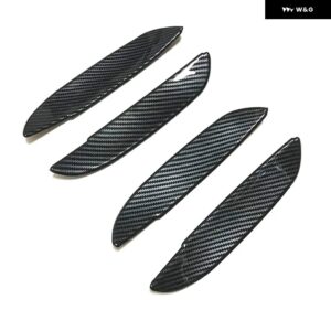 ホンダ ジャズ MK3 2008-2013 カーボン クローム カー ドアハンドル カップボウルカバー スタイリング オートアクセサリー - carbon bowl