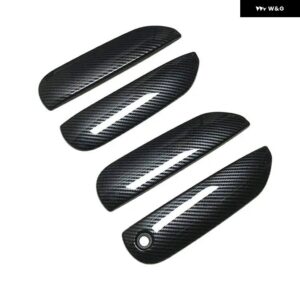 ホンダ ジャズ MK3 2008-2013 カーボン クローム カー ドアハンドル カップボウルカバー スタイリング オートアクセサリー - carbon handle