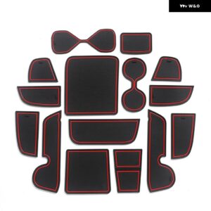 ホンダ ヴェゼル HR-V 2021 2022 HRV 滑り止めゲートスロットカップマット インテリア アクセサリーノンスリップドア パッド コースター - NO 21VEZEL HRV LHD