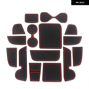 ホンダ ヴェゼル HR-V 2021 2022 HRV 滑り止めゲートスロットカップマット インテリア アクセサリーノンスリップドア パッド コースター - NO 21VEZEL HRV RHD