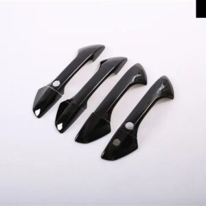 ホンダ アコード 2008 - 13 光沢ブラッククローム カーサイド ドアハンドル 装飾 カバー トリム スタイリング アクセサリー - handle 2 buttons