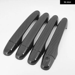 ホンダ CR-V CRV 2012 - 16 クロームカーボン車 ドアハンドル カバー トリム スタイリング アクセサリー - carbon 0 button