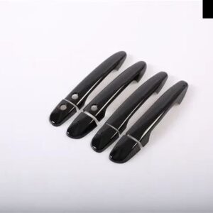 マツダ CX-4 CX4 CX 4 2015 - 20 グロスブラッククロームカー ドアハンドル カバー トリム カー スタイリング アクセサリー - black 2 buttons