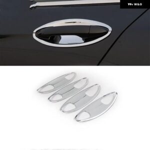 ホンダ アコード 9TH 2013 - 17 光沢ブラッククロームカーサイド ドアハンドル カバー ステッカー スタイリング アクセサリー - silver bowl