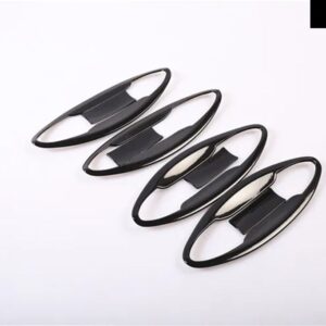 ホンダ アコード 9TH 2013 - 17 光沢ブラッククロームカーサイド ドアハンドル カバー ステッカー スタイリング アクセサリー - black bowl