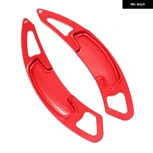 ホンダ シビック アコード スピリット オデッセイ 2015 - 19 アルミ ステアリングホイール シフト パドル シフター エクステンション 2個 - Red