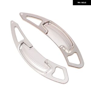 ホンダ シビック アコード スピリット オデッセイ 2015 - 19 アルミ ステアリングホイール シフト パドル シフター エクステンション 2個 - Silver