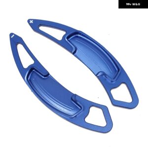 ホンダ シビック アコード スピリット オデッセイ 2015 - 19 アルミ ステアリングホイール シフト パドル シフター エクステンション 2個 - Blue