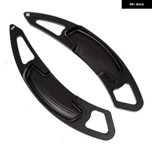 ホンダ シビック アコード スピリット オデッセイ 2015 - 19 アルミ ステアリングホイール シフト パドル シフター エクステンション 2個 - black