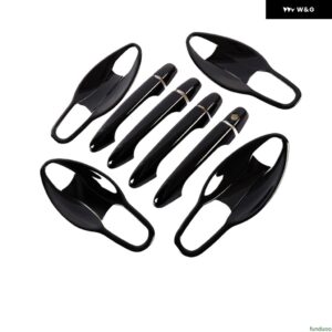 ホンダ CR-V CRV 2012-2016 光沢ブラッククローム カー ドアハンドル カバー ボウル 装飾 トリム スタイリング アクセサリー - black handle-bowl 0