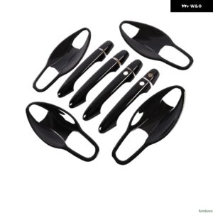 ホンダ CR-V CRV 2012-2016 光沢ブラッククローム カー ドアハンドル カバー ボウル 装飾 トリム スタイリング アクセサリー - black handle-bowl 2