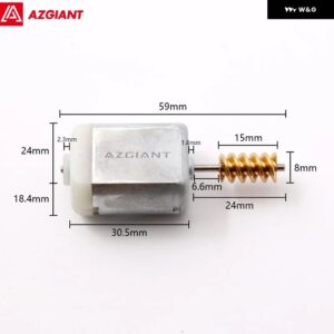 ボルボ オート セントラ ルドアロックモーター カーサイド アクチュエーター リペア マイクロカーボンブラシ エンジン 12V DC 高出力 FC280 DIY - Motor B