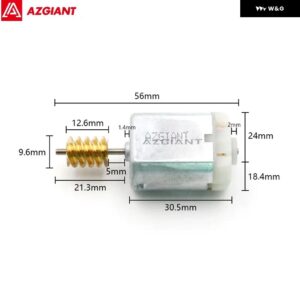 ボルボ オート セントラ ルドアロックモーター カーサイド アクチュエーター リペア マイクロカーボンブラシ エンジン 12V DC 高出力 FC280 DIY - Motor A